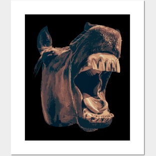 Funny Yawning Horse Posters and Art